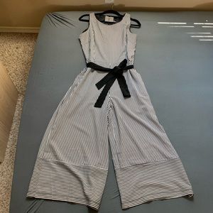 B&W Wide-leg Jumpsuit